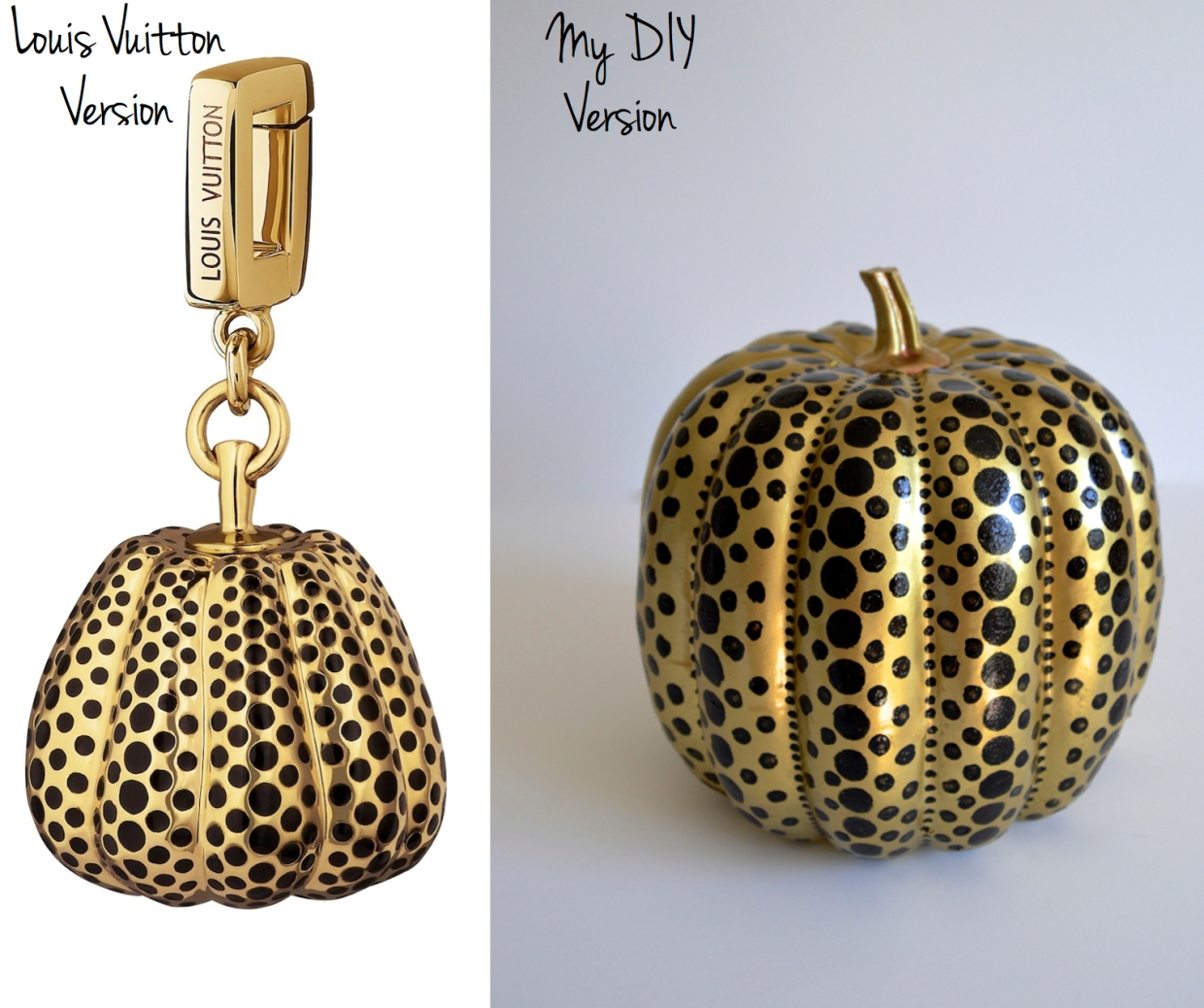 DIY Louis Vuitton & Yayoi Kusama Pumpkin
